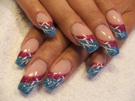 zselés díszítés akrilfestéssel